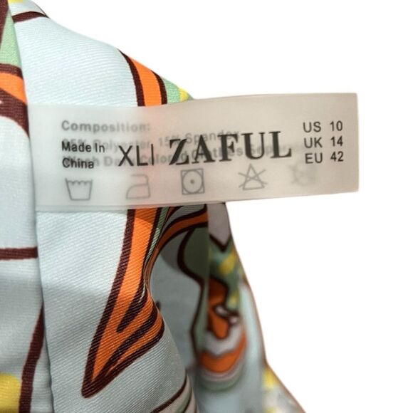 Zaful Floral High-Waisted Bikini Bottom, Size XL, NWOT - Picture 3 of 4